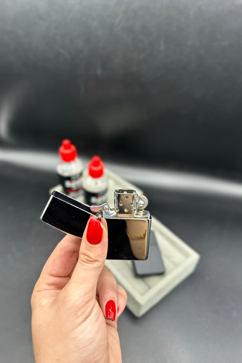 فندک نقره ای براق