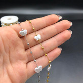 زنجیر استیل مرواریدی پروانه و ونکلیف